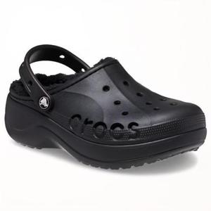 크록스 HC02 바야 플랫폼 라인드 클로그 편한 가벼운 따뜻한 겨울털신 여성