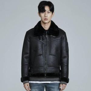 [버커루]남성 하이넥 빈티지 무스탕(B224LI010P)