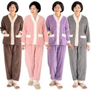 [엄마옷 로즈맘] 송주배색수면홈웨어상하세트