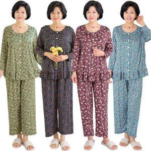 [엄마옷 로즈맘] 정은프릴피치기모홈웨어상하세트