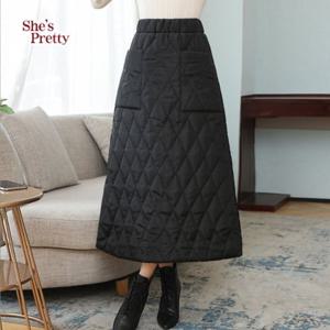 [쉬즈프리티] 까사방품퀼팅스커트 L까지_여성스커트