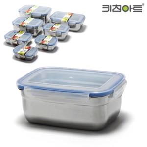 국산 포스코304스텐 피앙세 찬통 밀폐용기 사각4호 1000ml