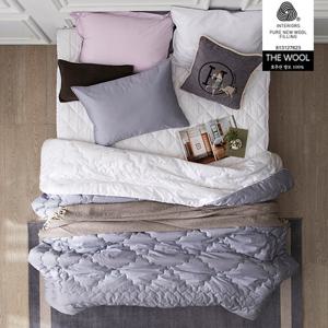 [킹]THE WOOL 호주산 프리미엄 메리노울100% 고밀도 순면 침구풀세트