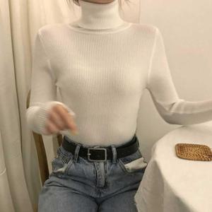 여성 골지 목티셔츠 가을 겨울 이너 웨어 상의 패션 [W9EBE68]