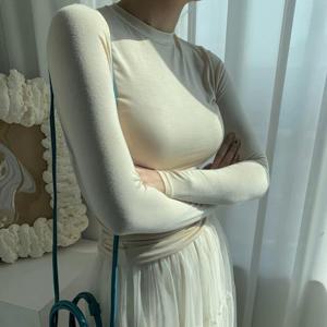 1+1 12컬러 이너 텐셀 모달 실켓 쫄티 레이어드티셔츠