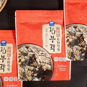 완도명가 저염식 수제찹쌀 김부각 35g 3봉