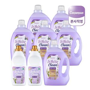 컨센서스 화이트클린 비건 세탁세제  A세트(세제 3LX6개+유연제 1LX2개)