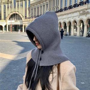 여성 니트 후드 워머 방한 넥워머 겨울바라클라바 목토시