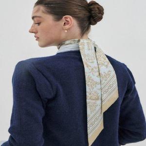 갤러리아_헤지스핸드백 HISC5E352B1 Toile de Jouy 블루 쁘띠 실크 스카프