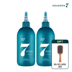 헤드스파7 파란눈 트리트먼트 300mlx2 + 우드브러쉬