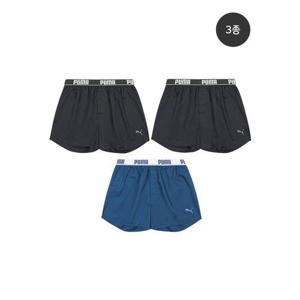 [푸마 언더웨어]남성 이지케어 퍼포먼스 면 트렁크 3종세트