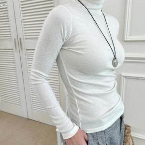 [셀러허브_여성트랜드패션]1+1 얇은 기모목폴라 터틀넥 이너폴라티 여성목티