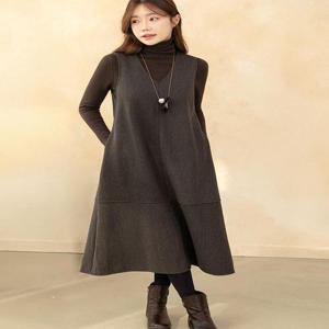 [디얼마미][디얼마미] 츄츄 원피스 니트 세트 /마담 미시 중년 여성 빅사이즈 40대 50대