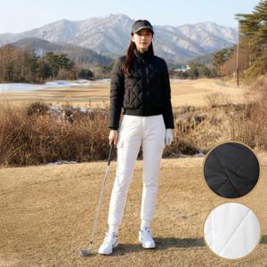 [잇백잇슈]원온조거패딩바지 경량 방한 겨울 여성골프패딩팬츠