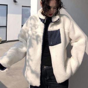 여성 겨울 레트로 후리스 따뜻한 점퍼 잠바 겉옷 코디 (W9ED8EF)