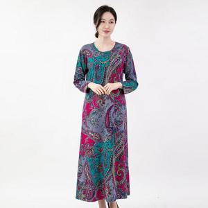 [모슬린]엄마옷 페이즐 면원피스 홈웨어_ MQG125069 마담/미시옷/중년여성의류/빅사이즈/50대/60대여성옷