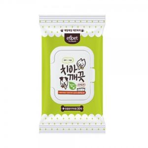 에티펫 치아 깨끗 티슈 30매/구강티슈/고양이겸용