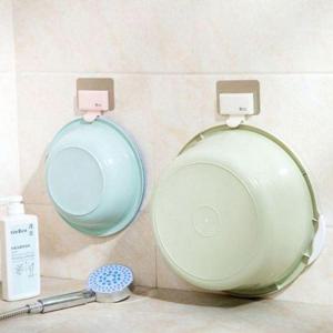 원룸옷정리 세수대야걸이 부착식 홀더 거치대 대야걸이