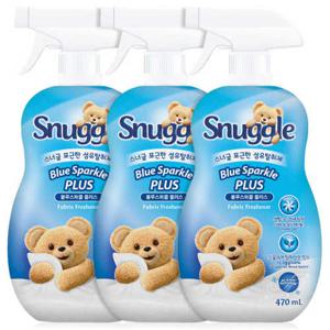 스너글 블루스파클 대용량 470ml 3개 섬유탈취제
