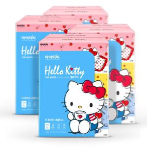 헬로키티 2겹 더화이트 미용티슈 200매 6입 x4팩