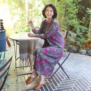 [쉬즈마담]단독 신상할인 H8548 겨울 화사한 할머니 홈웨어 원피스 잠옷