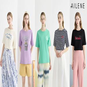 [런칭가 69,900][엘렌느] 25SS 컴포트 코튼 아트웍 티셔츠 5종