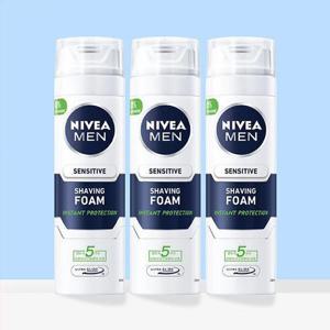 [니베아_뷰티]니베아 맨 센서티브 쉐이빙 폼 면도크림 200ml x 3개