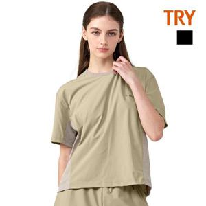 [트라이][트라이] 여성 더뷰 벤츄리 절개 티셔츠