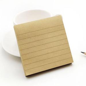 크라프트 메모지 줄노트 점착 유선 떡메모지