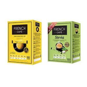 프렌치카페 카페믹스 마일드 100T + 스테비아 커피믹스 100T