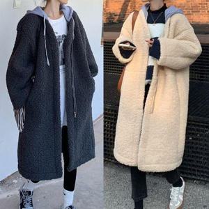 [무드수]뽀글이 롱 기장 겨울 코트