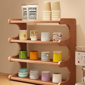 (WFHT8L3) 원목 3단 4단 선반 테이블 인테리어 공간 데스크