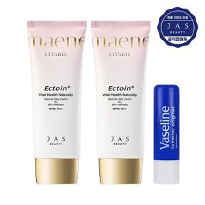 [기타 (뷰티)]NEW 쟈스 엑토인 맨얼굴 크림 55ml x2 + 바세린 립밤 오리지널 4.8g