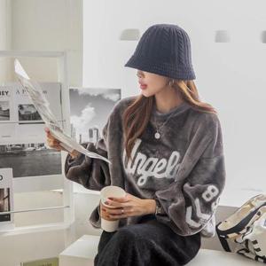 [나크21](55~88) 보송보송 루즈핏 퍼 맨투맨 NK04-T-35