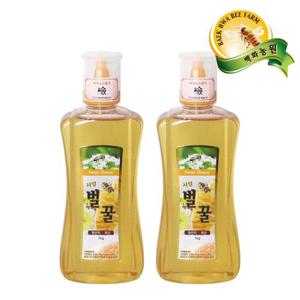 [백화농원 벌꿀]  3대째 가업 국내산 벌꿀 1kg x 2