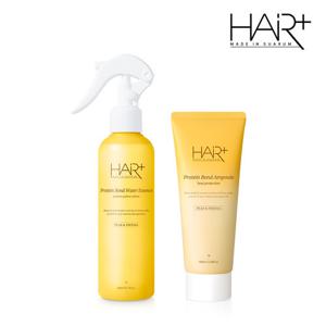 [헤어플러스] [1+1] 단백질 본드 퍼퓸 페어앤프리지아 앰플100ml+워터에센스 200ml / 노워시 트리트먼트