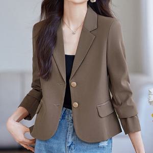 [블랙퀸] 메이비 테일러드 투버튼 데일리 숏자켓 blk003025