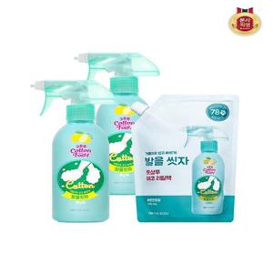 [온더바디]온더바디 코튼풋 발을씻자 풋샴푸 레몬 385ML x 2개 + 레몬리필 500ML x 1개