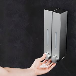 호텔감성 욕실 디스펜서 벽걸이 샴푸 세제 리필통 용기 420ml 1구 N143