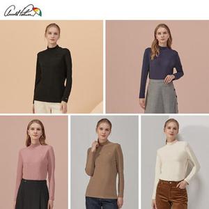 [아놀드파마][아놀드파마]여성 양면기모 모크넥티셔츠 5종