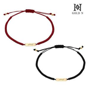 골드앤 14K 골드스틱 실크팔찌 (블랙/레드)*홀리데이 특가*