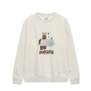 노르디스크 공용 베스트 프렌드 카툰폴라베어 기모 맨투맨 B1 OUW25223 KZ MH