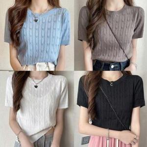 [셀러허브_여성트랜드패션]ONM 여성가디건 여성니트반팔티 여성니트티 니트 스웨