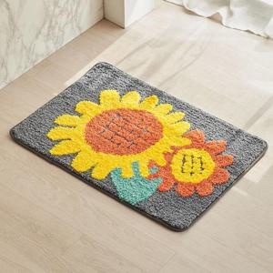 이솔홈 해바라기 극세사 발매트