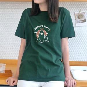 루즈핏 캐릭터 레터링 여자 여름 면 반팔티셔츠