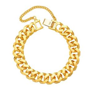 [한국금다이아몬드] 남자 순금 팔찌 팔각 체인 24K 75g 18K장식