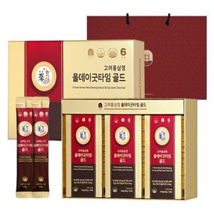 진세노사이드 15mg 풍년보감 6년근 고려홍삼정 올데이굿타임 골드 홍삼스틱 30포 선물세트/쇼핑백포함