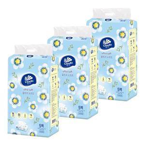 빈다 울트라 소프트 미용티슈 2겹, 150매, 5개입, 3팩