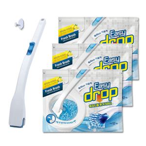 이지드롭 변기크리너 핸들1개 + 리필브러쉬3팩(36개입/향선택가능)