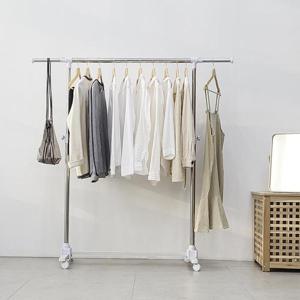 국내생산 아이언 이동식행거  1단 매장용 ver2.0